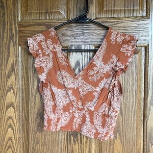 Paisley crop top